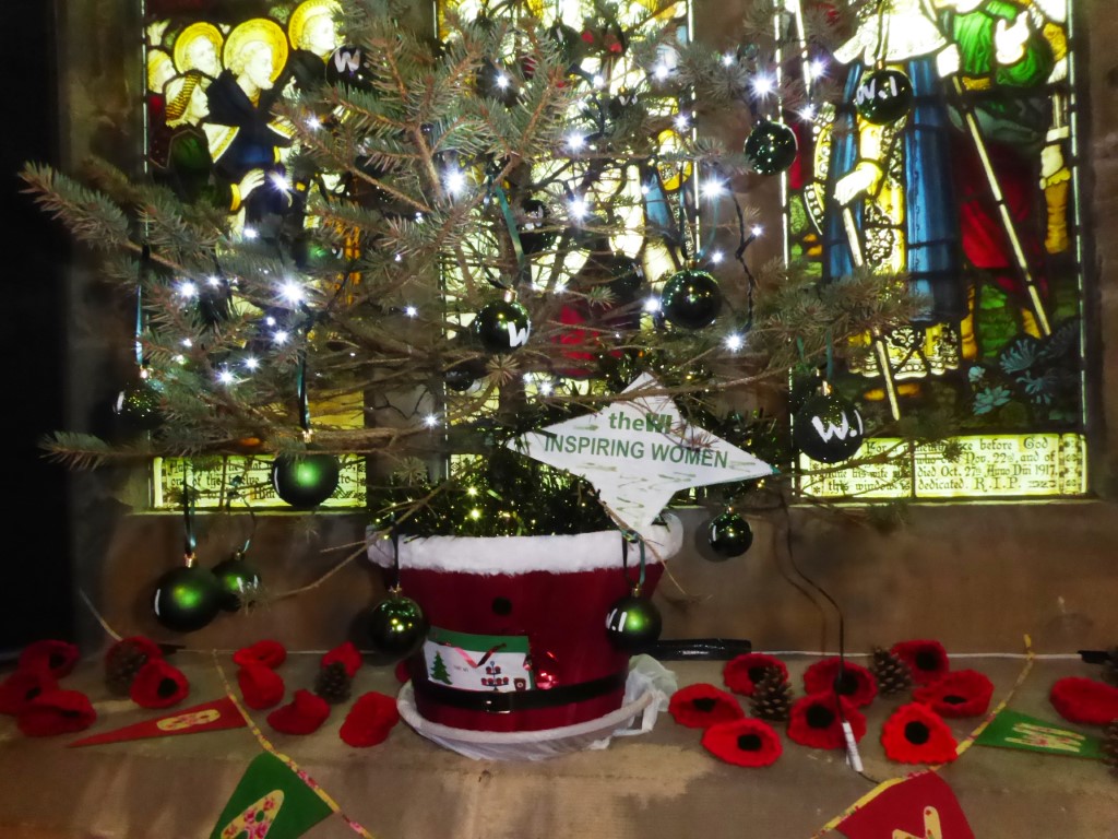 The WI Christmas tree in St Mary's Church December 2020